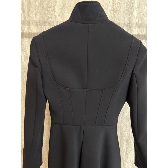 Alexander McQueen Double-Breasted Asymmetrical Black Coat - Picture 3 of 15